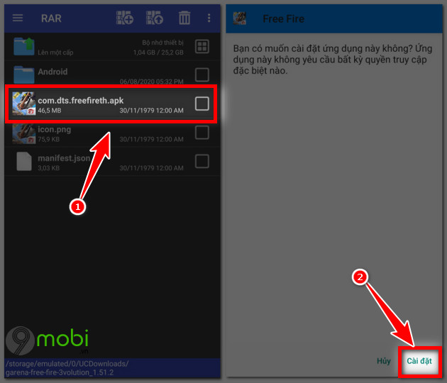 link tai free fire apk obb zip file 3