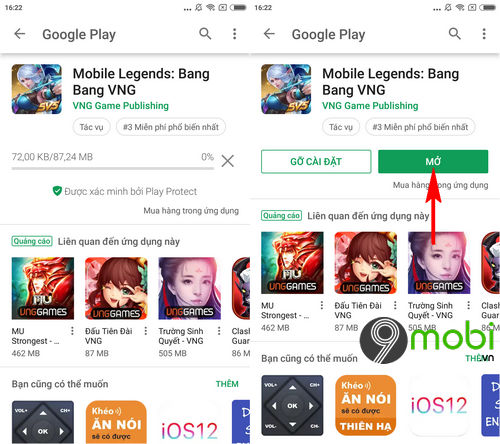 link tai mobile legends bang bang vng ve dien thoai android iphone 4