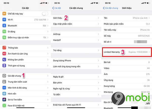 huong dan kiem tra bao hanh tren iphone