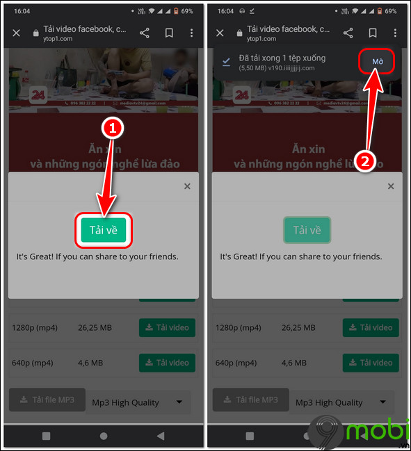 hướng dẫn tải video Facebook trên iOS, Android