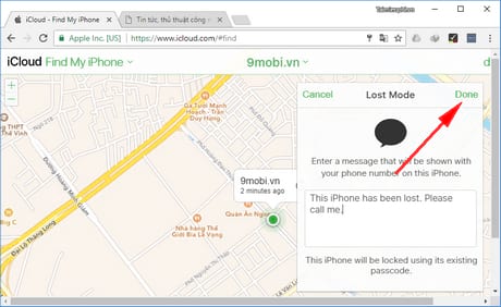 cach tim va check vi tri iphone bi mat