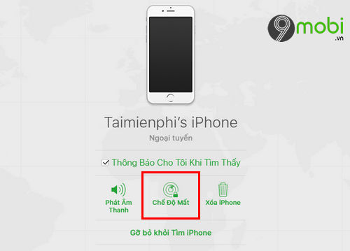 tim vi tri iphone ke ca khi het pin 6